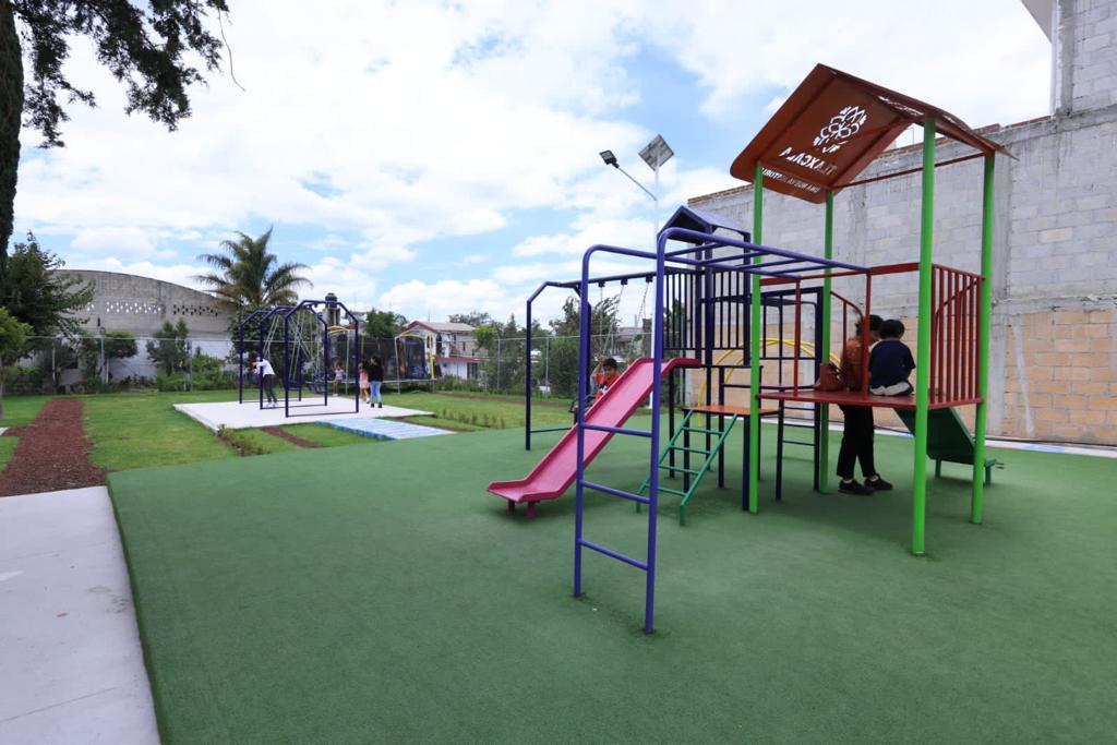 Construyó gobierno de Tlaxcala nuevo espacio recreativo en Zacatelco
