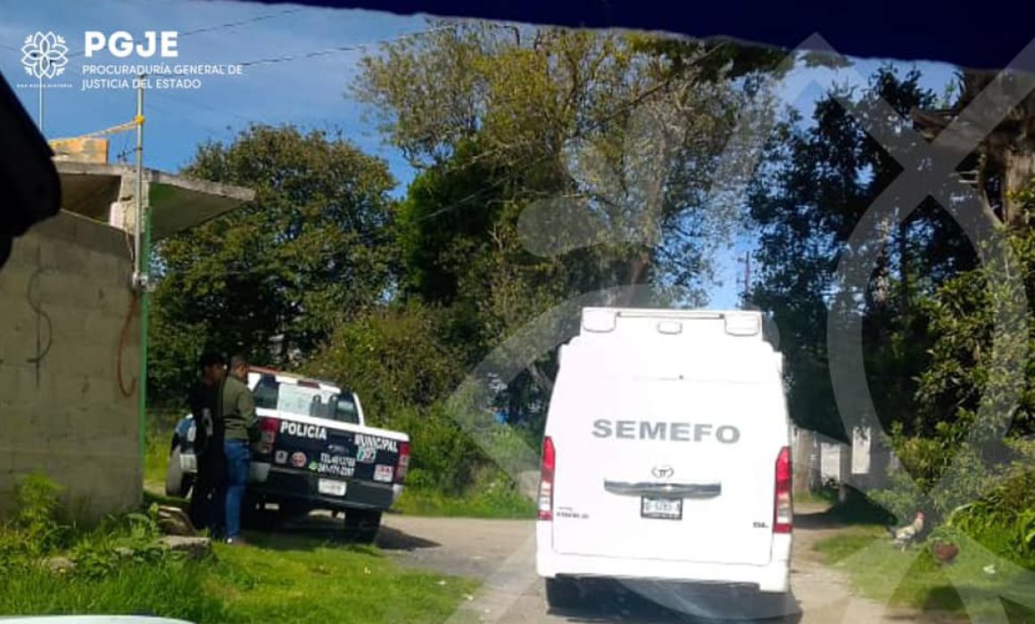 Inicia PGJE investigación de feminicidio en Santa Cruz Tlaxcala