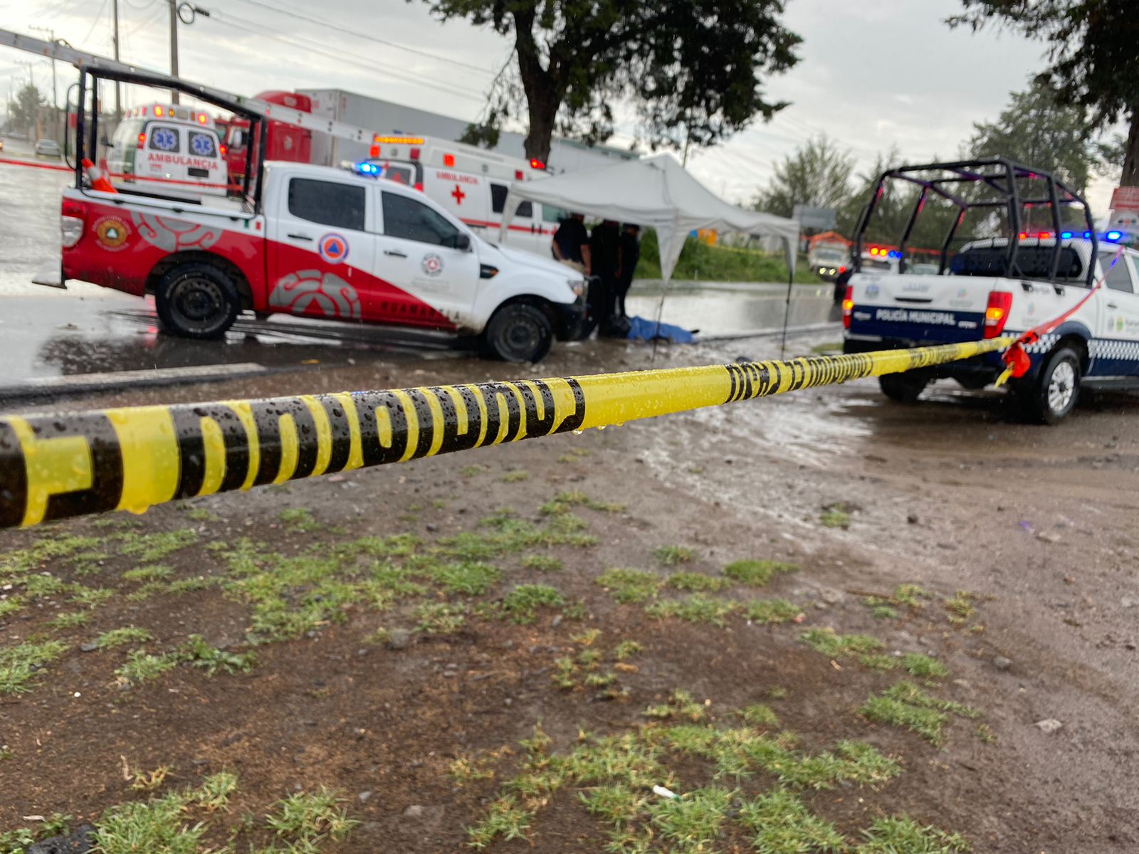 Muere mujer motociclista en Huamantla, tras percance vial 