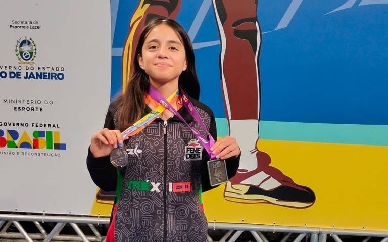 Menor de Amozoc gana medalla en World School Sport Games, torneo efectuado en Brasil