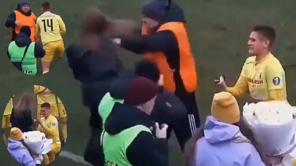 Equipo de seguridad empuja a mujer en pedida de mano; creyeron que era una fan (Vídeo)