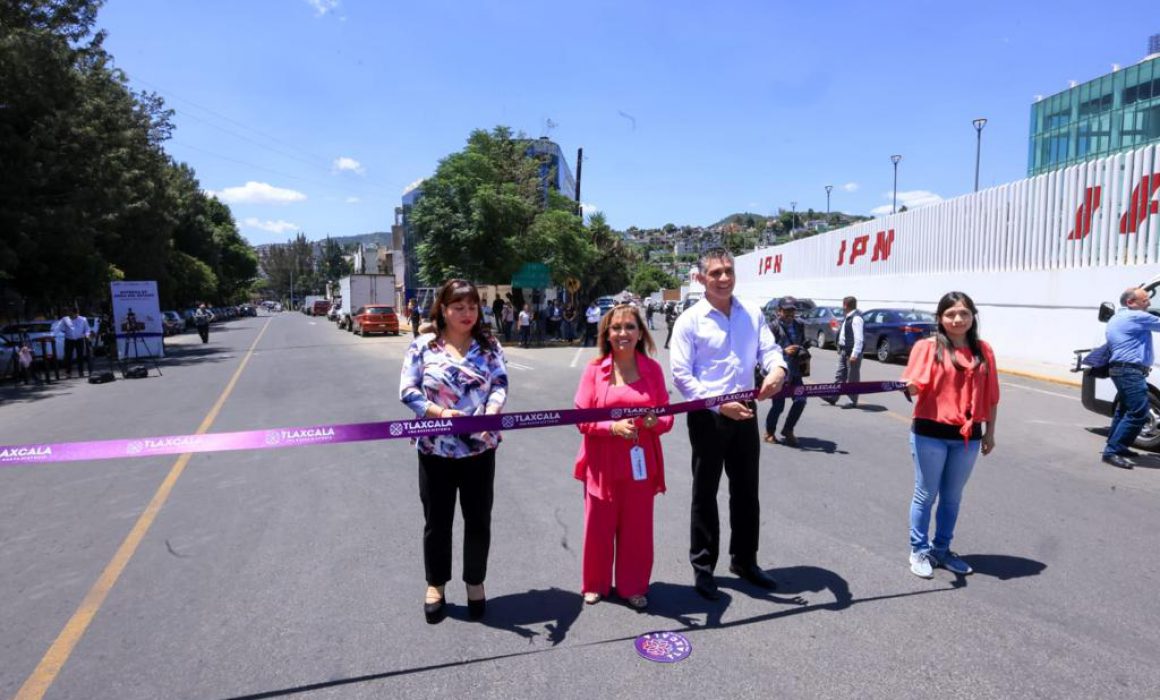 Entrega Lorena Cuéllar obras de repavimentación en la capital del estado
