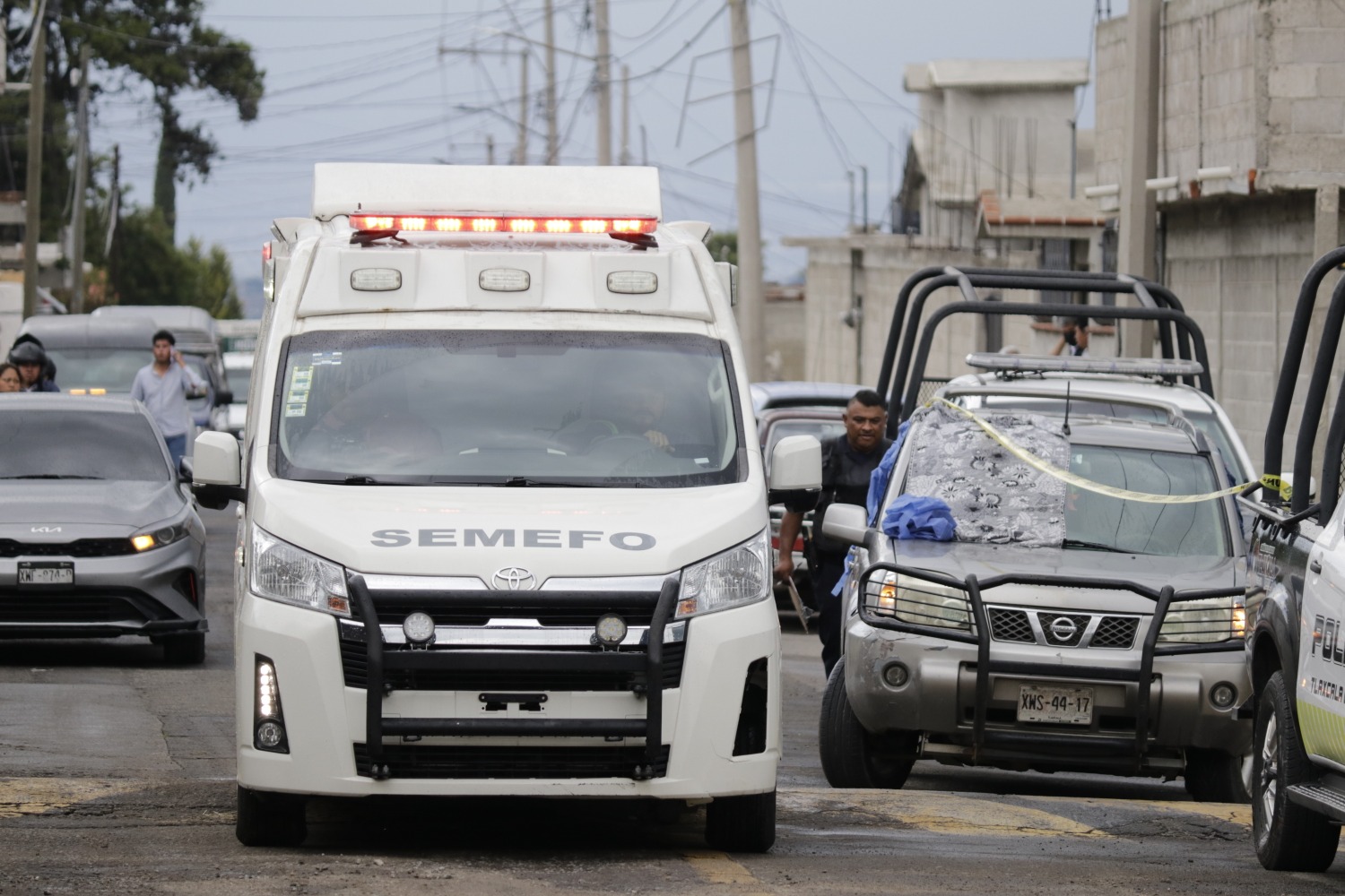 Muere hombre al interior de una camioneta, en Cuahtelulpan; sus familiares lo trasladaban a un hospital