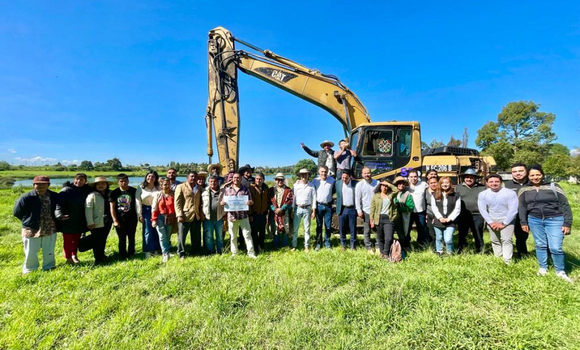 Inicia Gobierno del estado segunda etapa de trabajos en la laguna de Acuitlapilco