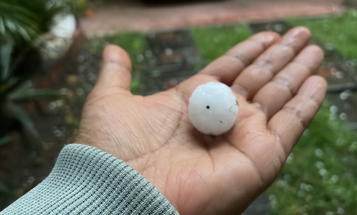 Fuerte granizada azota Santa Cruz Tlaxcala, Contla y Amaxac
