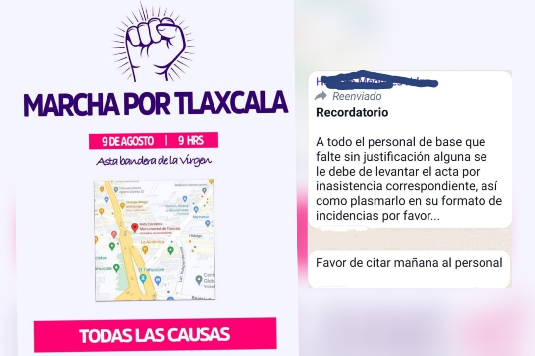 Condiciona gobierno de Tlaxcala a sindicalizados previo a mega marcha de este miércoles