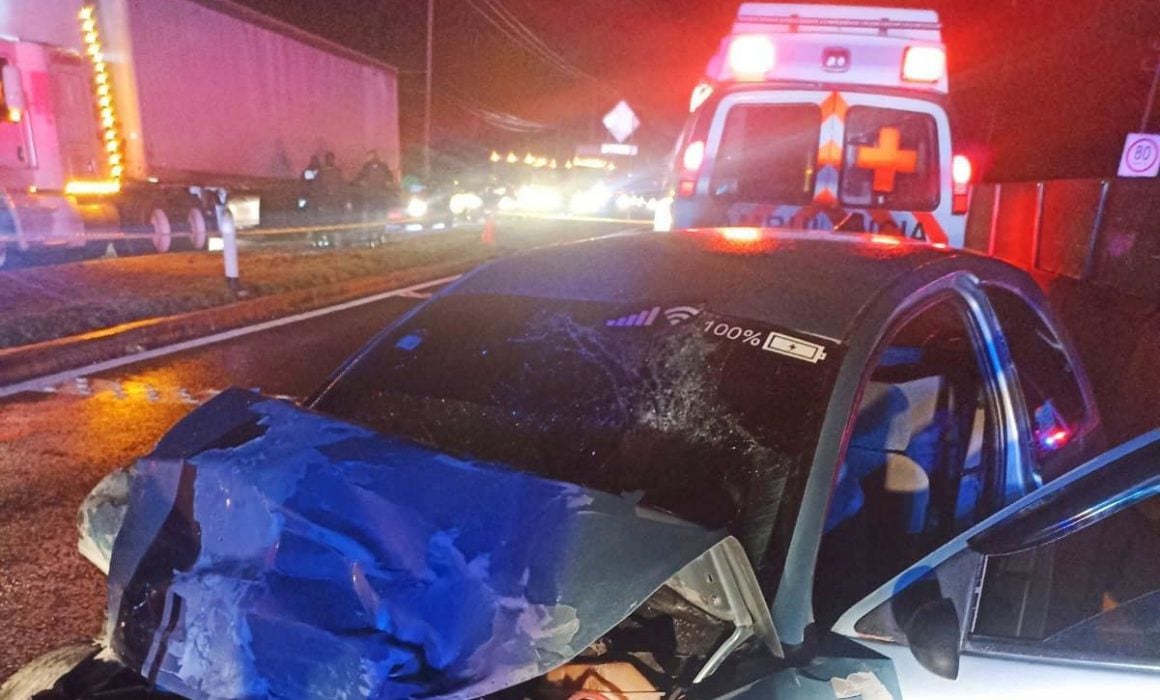 Atiende PC de Huamantla percance vial en la zona de semáforos