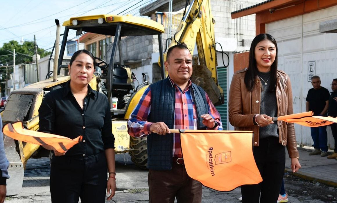 Realizan en Apetatitlán rehabilitación de pavimento hidráulico de Tlatempan