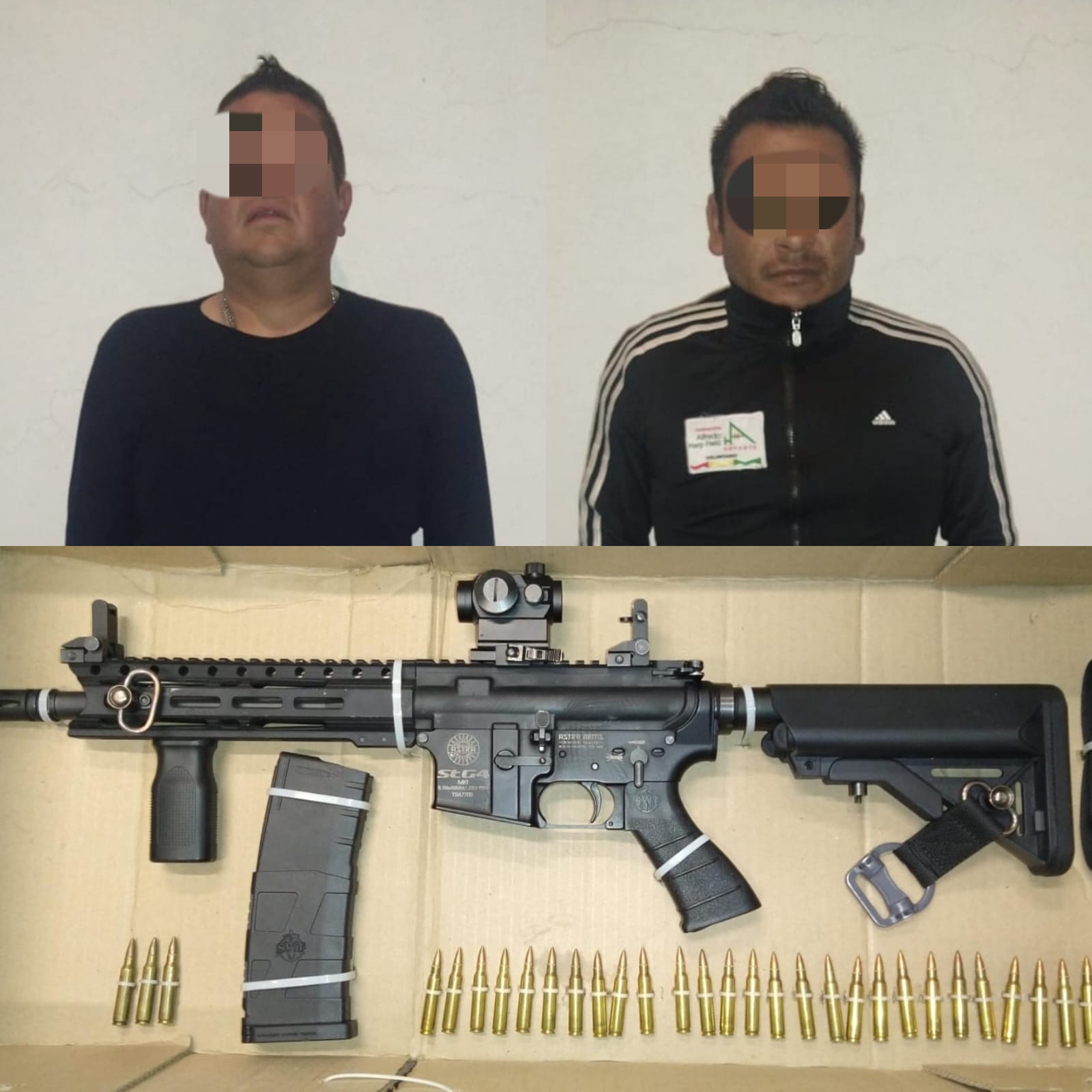 "Les cayó la voladora", a disposición dos oficiales de Apetatitlán; traían arma larga sin licencia