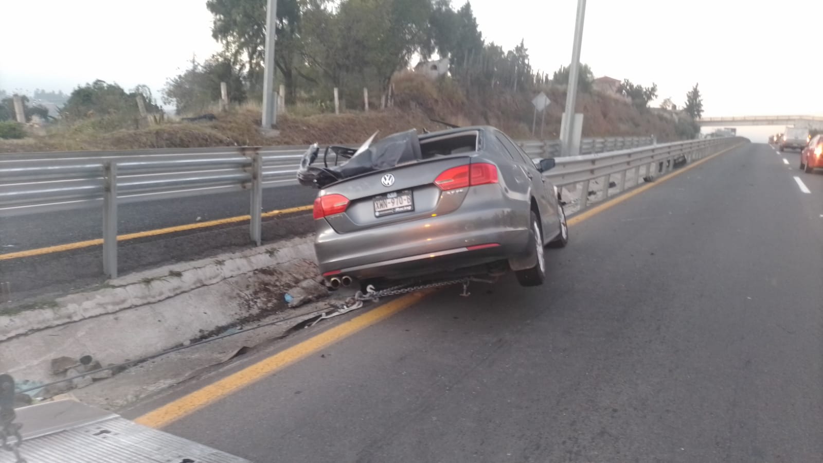 Un prensado y cuantiosos daños materiales el saldo de accidentes en Tlaxcala