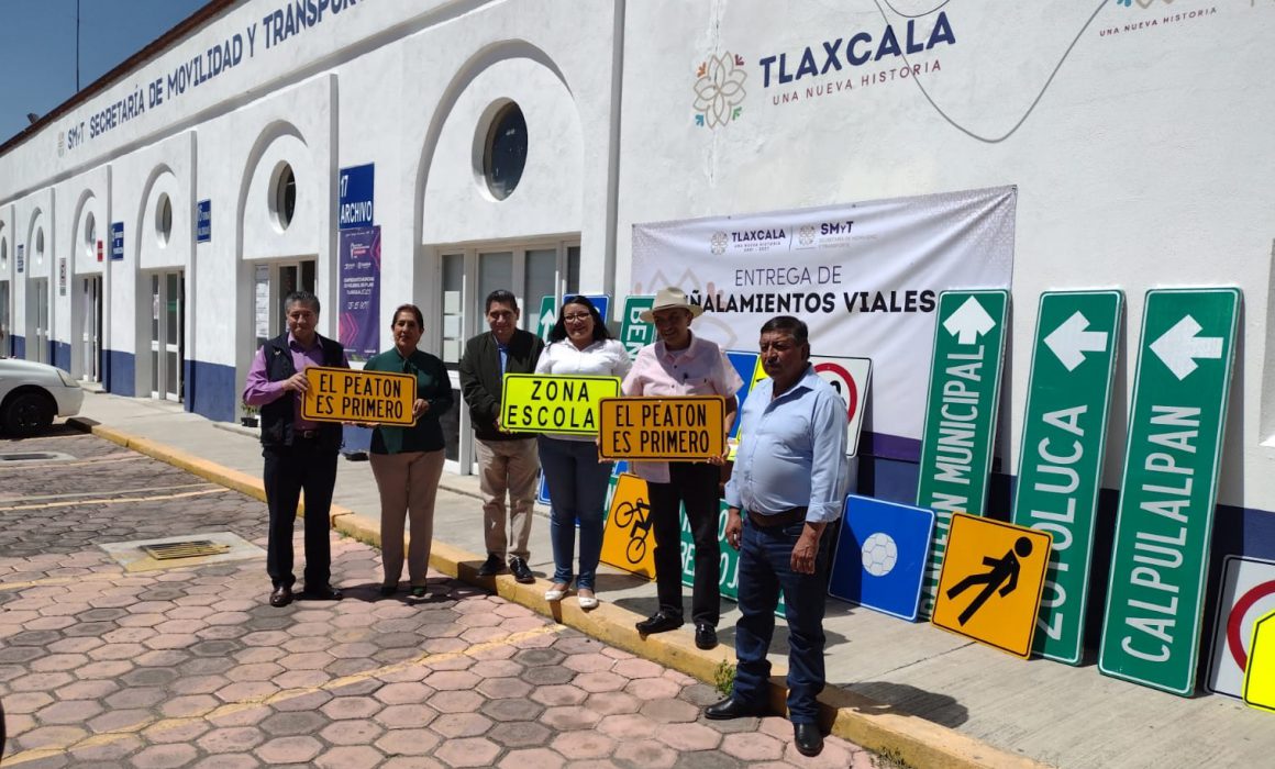 Invierte gobierno de Tlaxcala 1.4 mdp en señalamientos viales en 2023