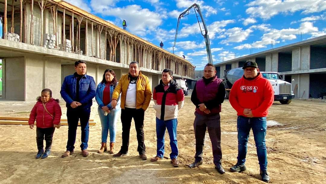 Tiene Mercado Municipal de Contla 65% de avance en construcción
