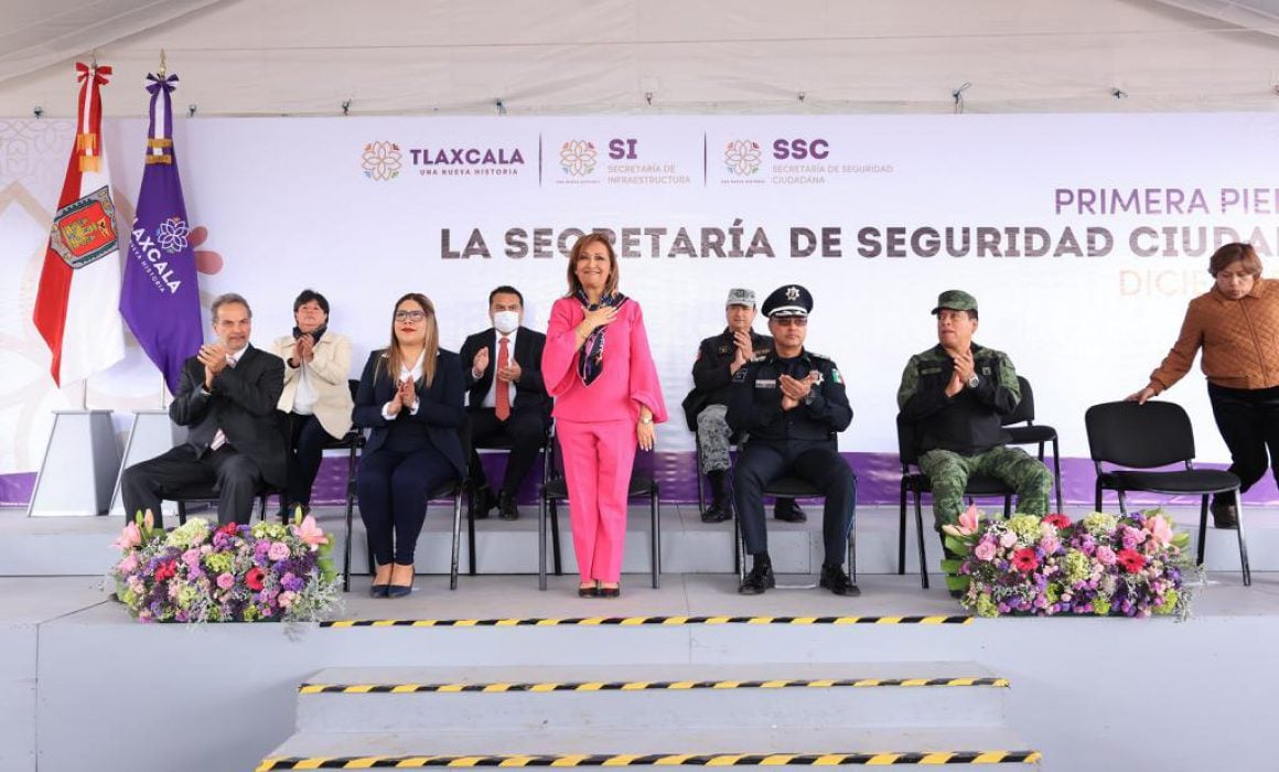 Colocó Lorena Cuéllar primera piedra de la Ciudad de la Seguridad