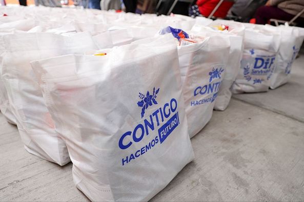 Inicia entrega en Tonantzintla de despensas “Noche Buena”