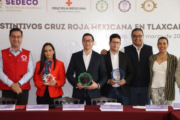 Premia Cruz Roja a empresas tlaxcaltecas comprometidas con causas sociales