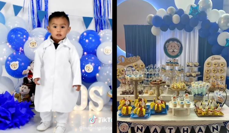 Niño de dos años celebra su cumpleaños con una "Simi-fiesta", festejo se hace viral (Vídeo)