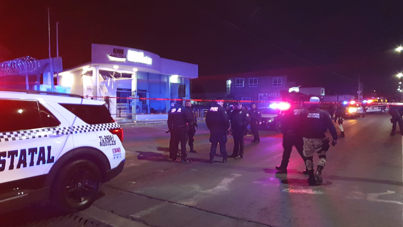 Destrozan con explosivos Banco del Bienestar de Santa Anita Huiloac, Apizaco