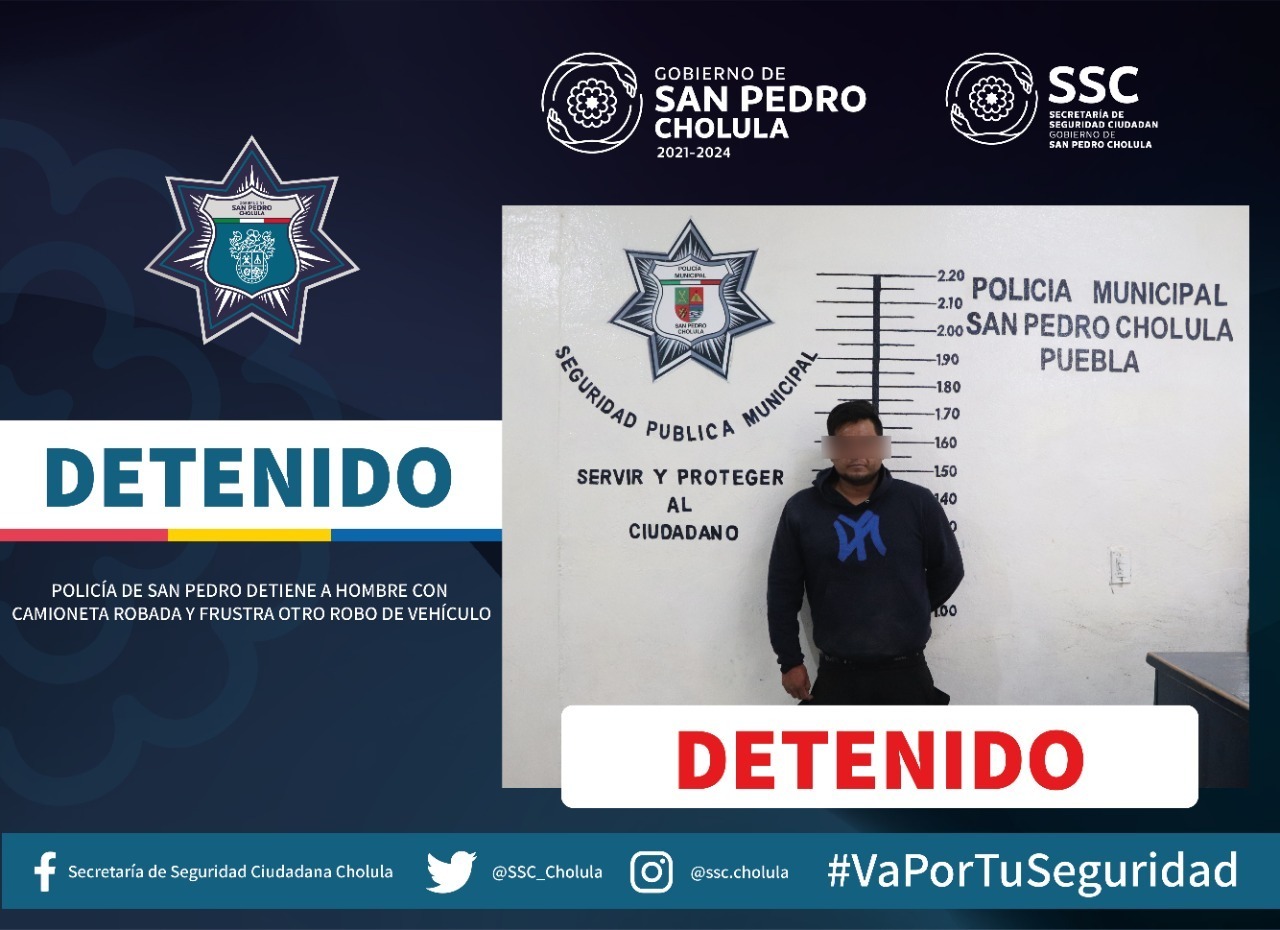 Policía de San Pedro detiene a hombre con camioneta robada y frustra otro robo de vehículo