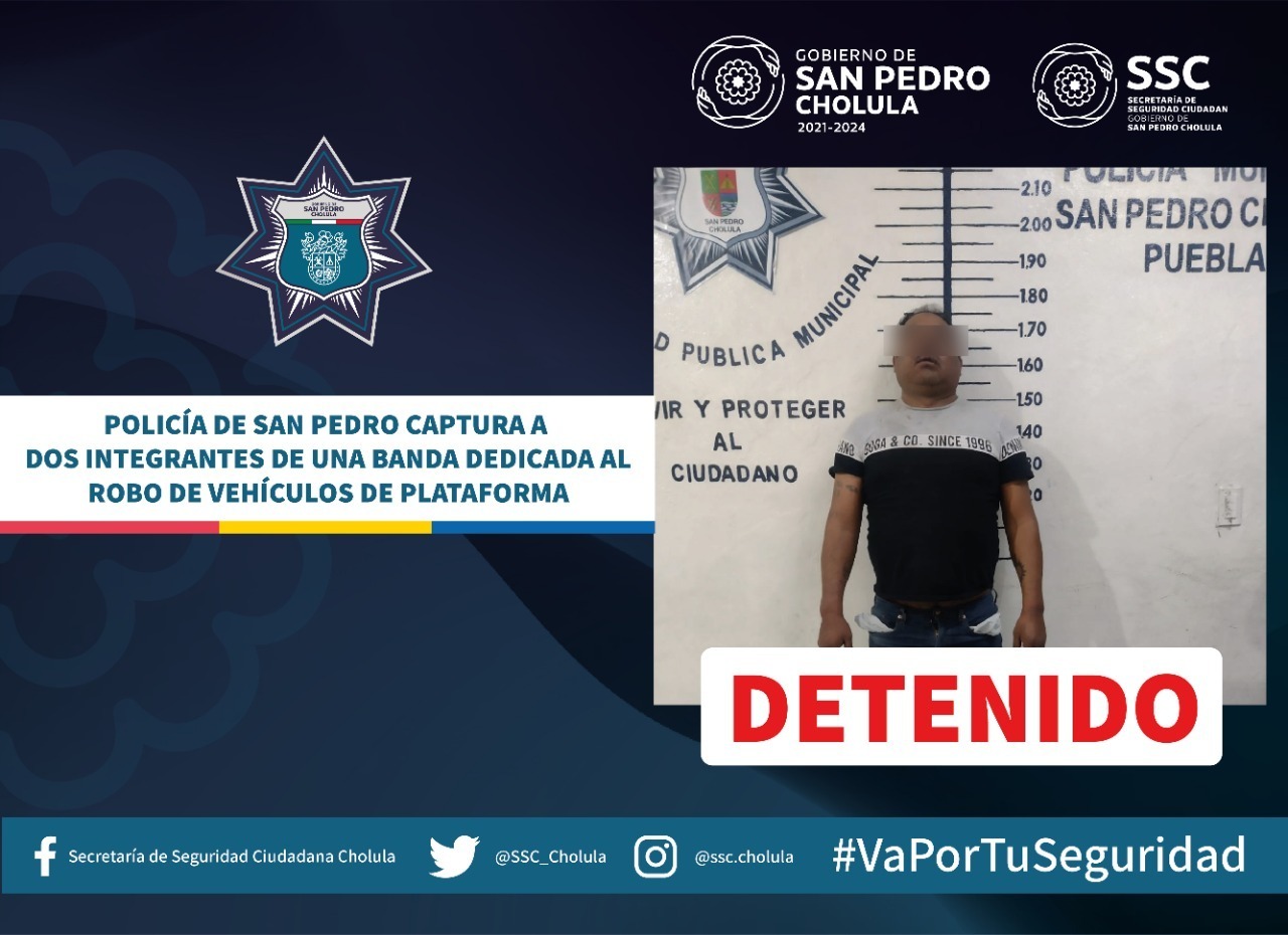 Policía de San Pedro captura a dos integrantes de una banda dedicada al robo de vehículos de plataforma