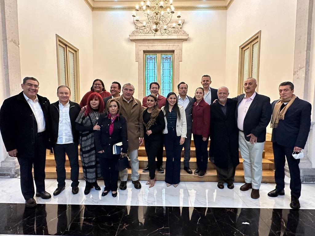 Participó Lorena Cuéllar en reunión con adán augusto y gobernadores morenistas