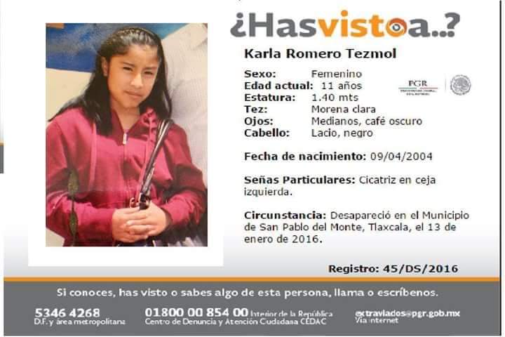A siete años de desaparición, siguen buscando a Karla Tezmol