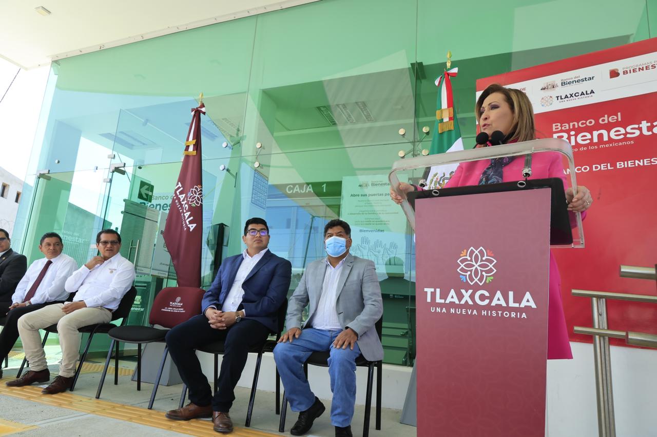 Encabezó gobernadora Lorena Cuéllar inicio de operaciones del banco del bienestar en Tecopilco