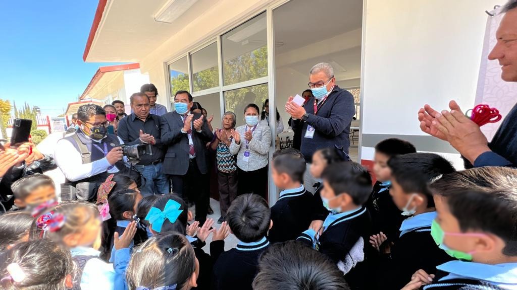 Inauguró SEPE–USET aula didáctica en la escuela bilingüe “Telpochkali” de Tetlanohcan