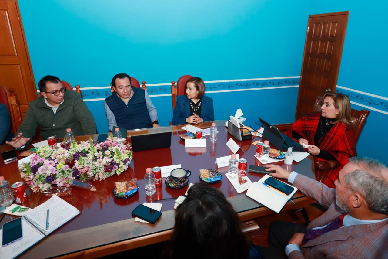 Preside gobernadora Lorena Cuéllar primera mesa de trabajo para el Mundial De Voleibol De Playa, Tlaxcala 2023