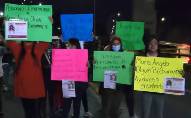 Caso María Ángela: Bloquean la México-Pachuca para exigir la aparición con vida de la joven