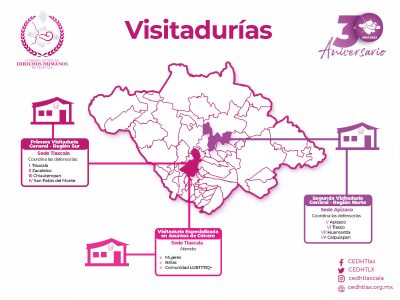 La CEDH se reorganiza internamente: crea 2 visitadurías regionales y 8 defensorías
