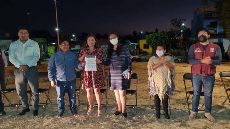 Gobierno de Atlixco lleva obra pública a vecinos de Valle Real