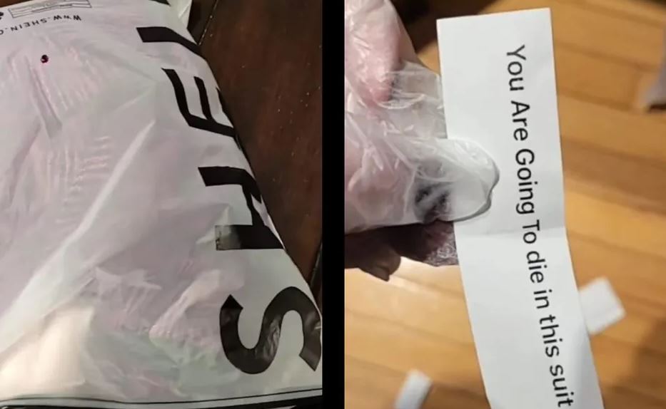 Joven recibe pedido de Shein pero encuentra un terrorífico mensaje dentro; caso se hace viral (Vídeo)