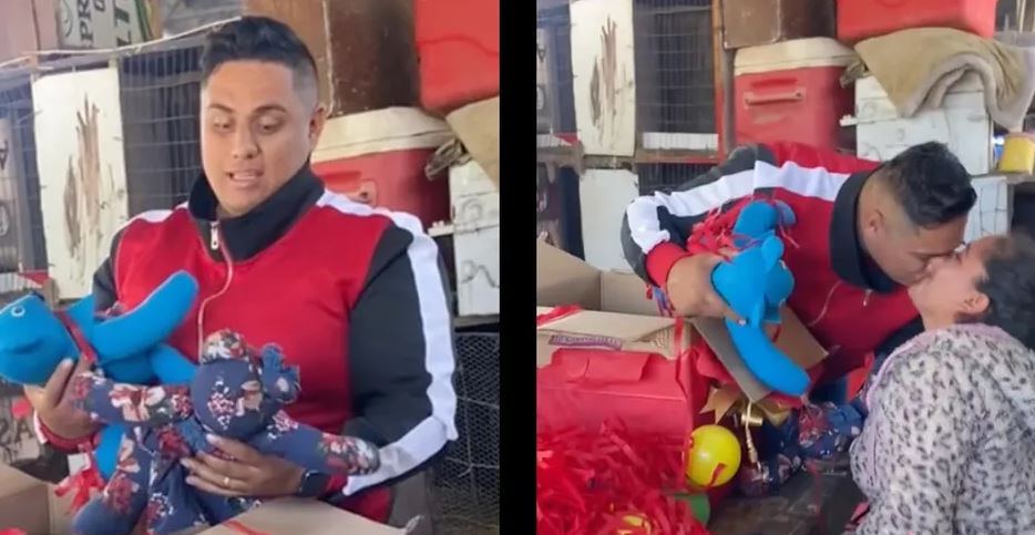 Mujer da emotivo regalo a su pareja y así recordar a sus padres recién fallecidos, reacción se hace viral (Vídeo)
