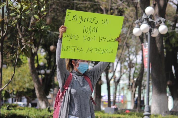 Por retención ilegal de mercancía, comerciantes se voltean contra Ayuntamiento de Tlaxcala