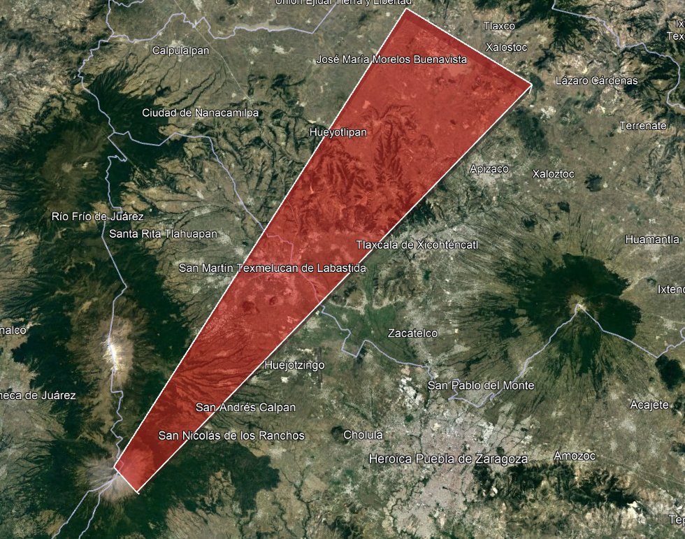 Arrastran cenizas del Popocatépetl a Tlaxcala