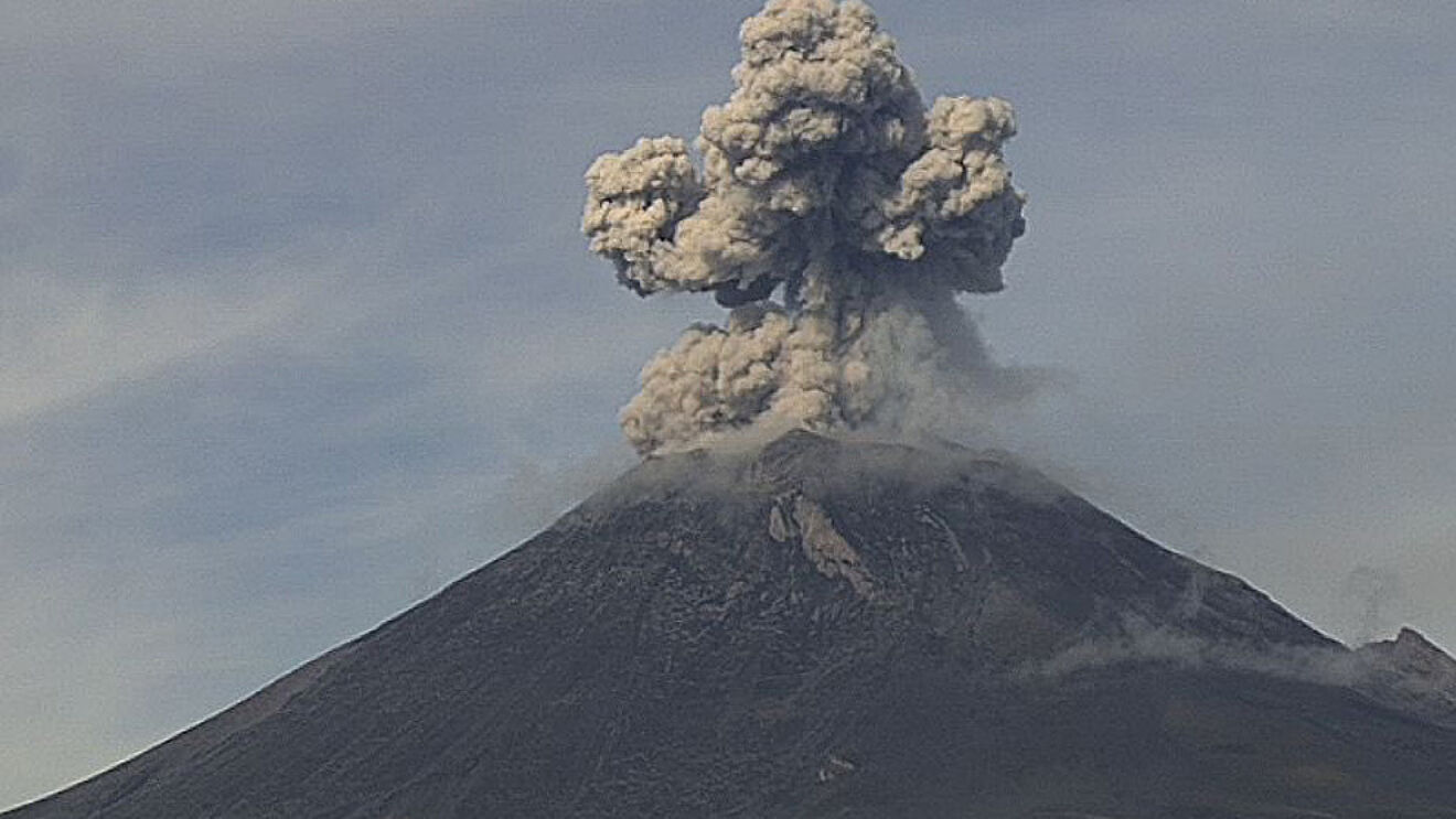 Volcán Popocatépetl presentó 74 exhalaciones en las últimas 24 horas