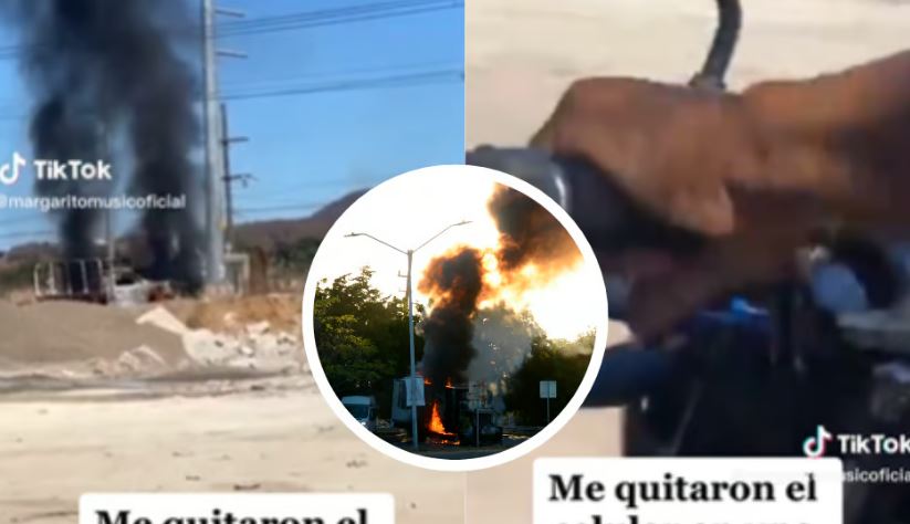 Hombre graba cómo le roban el celular mientras transmitía en vivo el "Culiacanazo" (Vídeo)