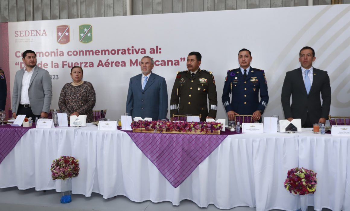 Gobierno Tlaxcala participó en el 107 aniversario de la fuerza aérea mexicana