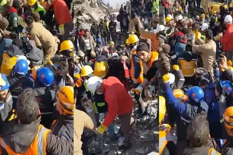 Terremoto en Turquía: Brigadistas mexicanos rescatan a niña de 8 años atrapada entre escombros