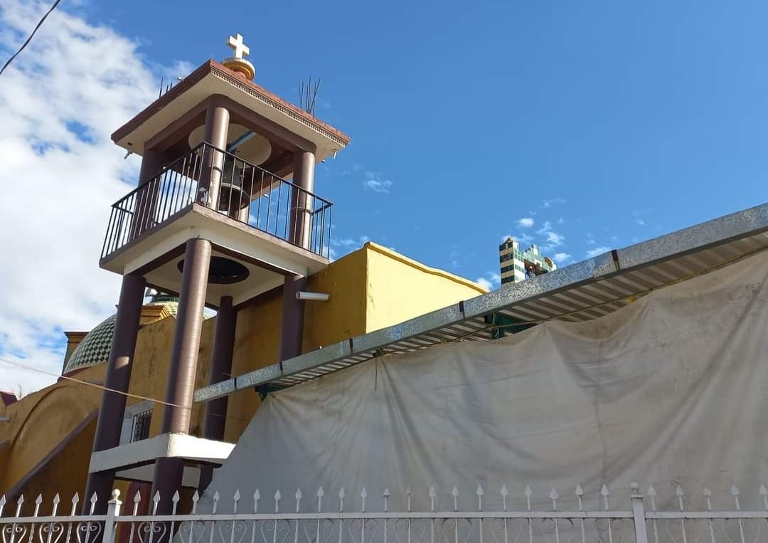 Apoya Fernando Castellanos a rehabilitación del templo de San José Pueblo Nuevo