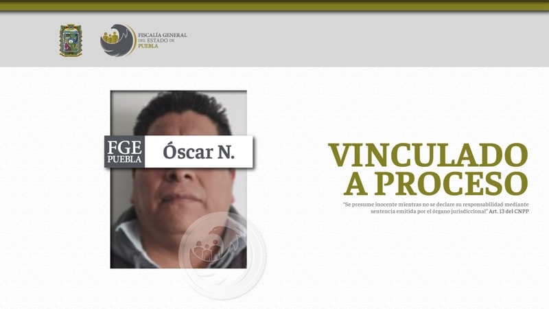 Óscar N. es enviado a prisión por agredir sexualmente a su sobrina de 10 años en Tehuacán