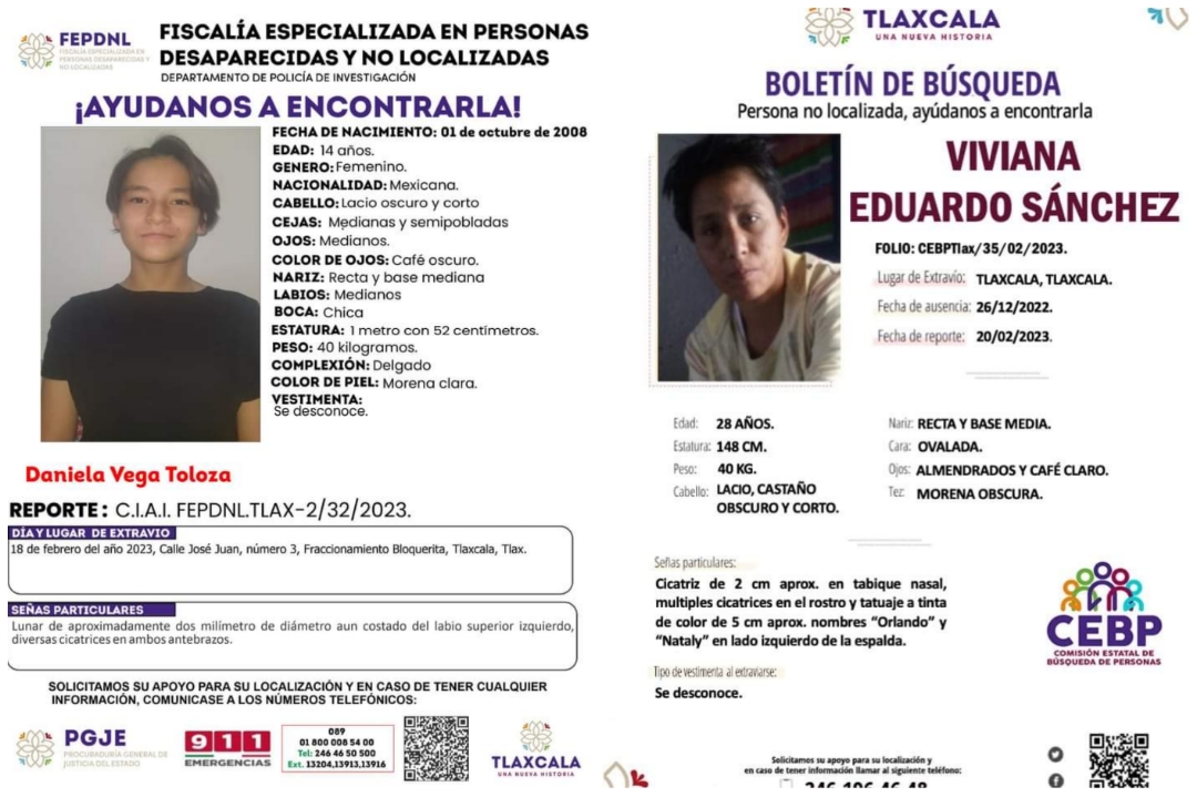 Tardíos reportes de desapariciones en Tlaxcala