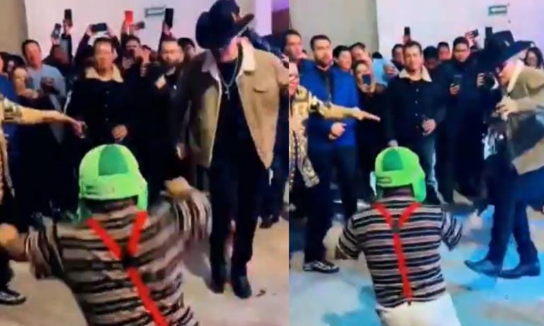 Eduin Caz de Grupo Firme y Medio Metro comparte pista de baile y causan furor en redes sociales (Vídeo)