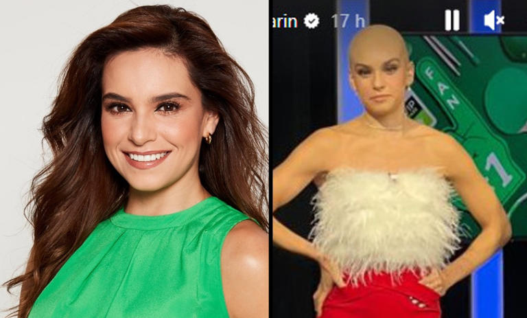 Tania Rincón sorprende al aparecer calva en pleno programa tras ganar apuesta; desata criticas en redes (Vídeo)