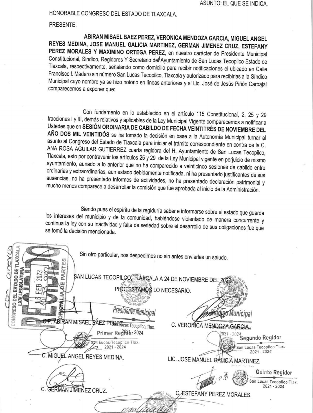 Acusan que regidora de Tecopilco ha faltado a 25 sesiones de cabildo 