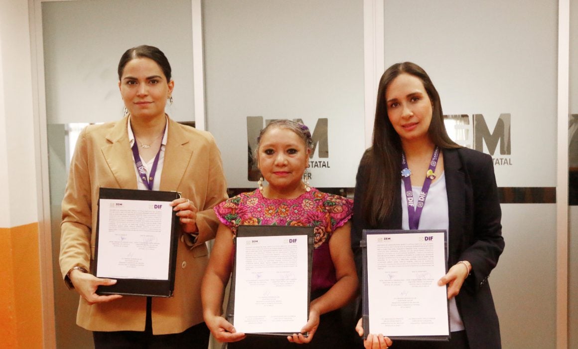 Acuerdan Sedif e IEM trabajo a favor de mujeres víctimas de violencia
