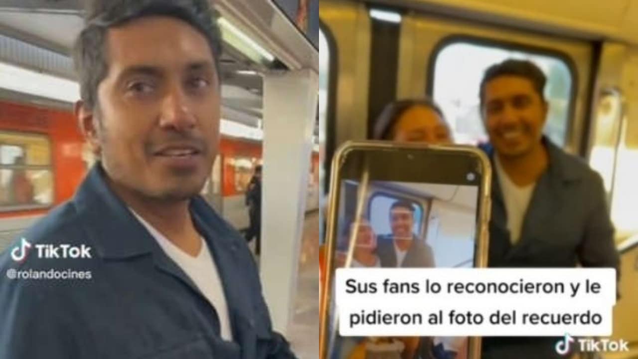 "¿Namor en el metro?": Captan a Tenoch Huerta viajando en el Metro de CDMX