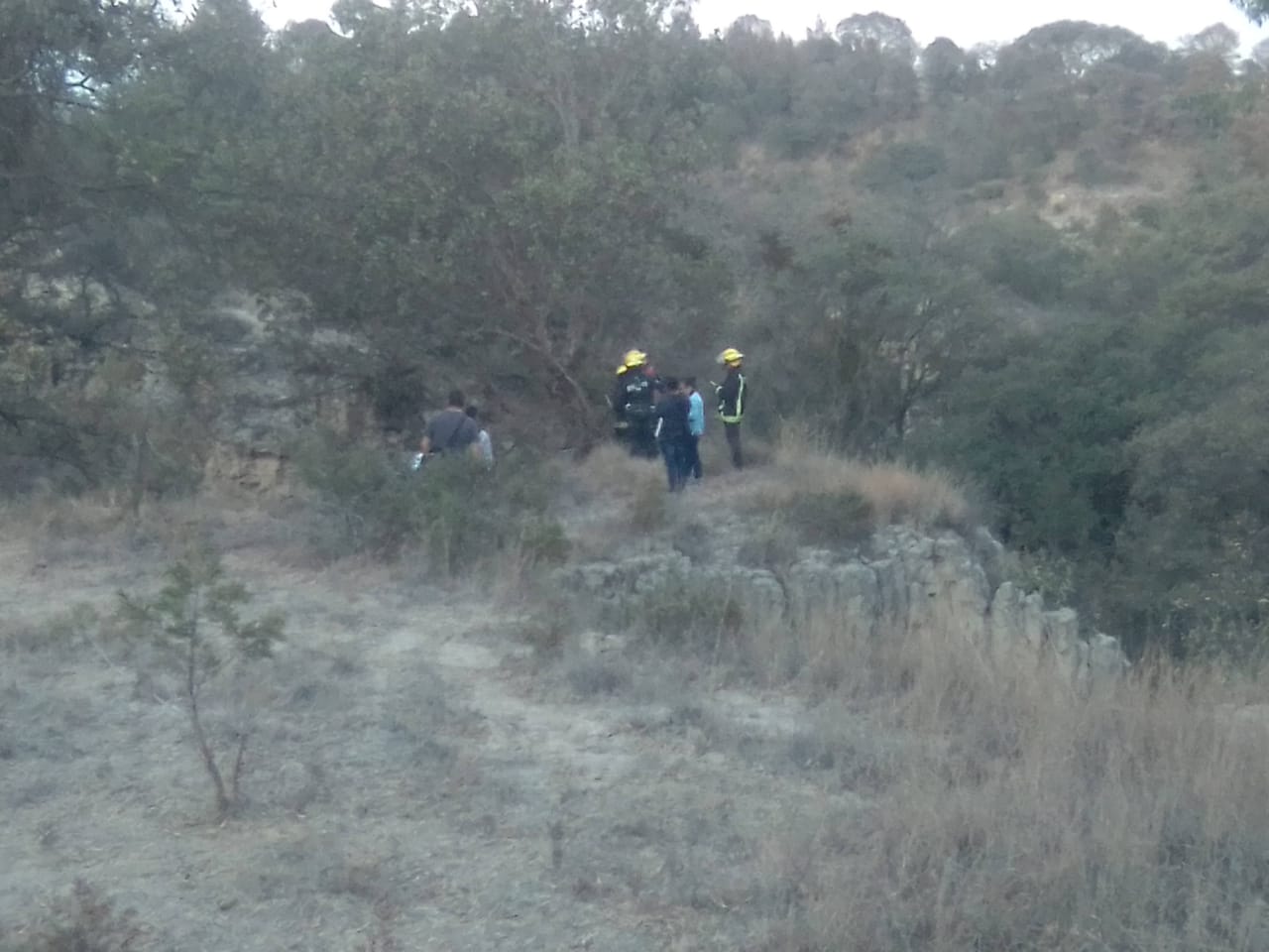 Hallan a hombre dentro de una barranca en Panotla 