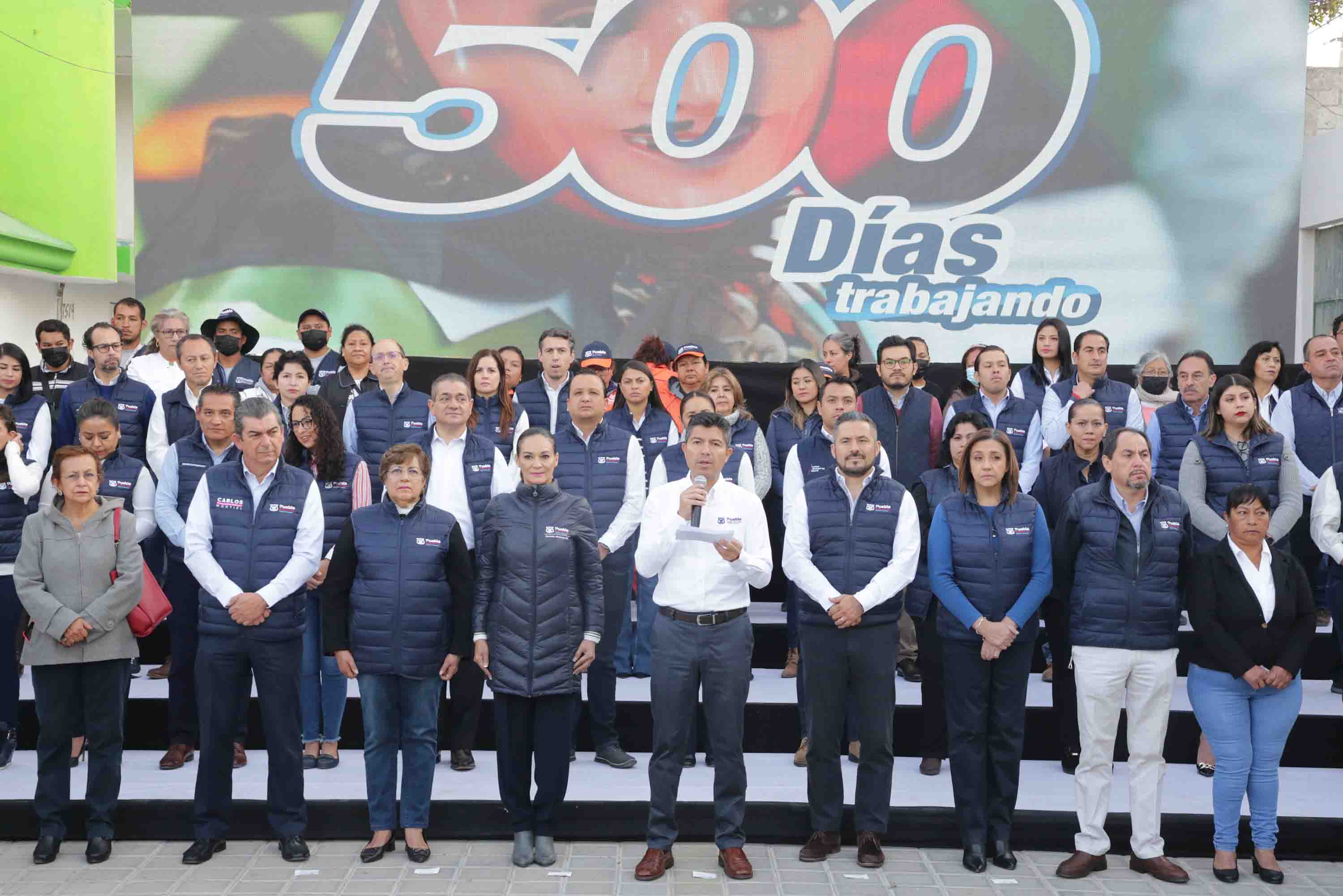 Celebra Eduardo Rivera 500 días de su administración