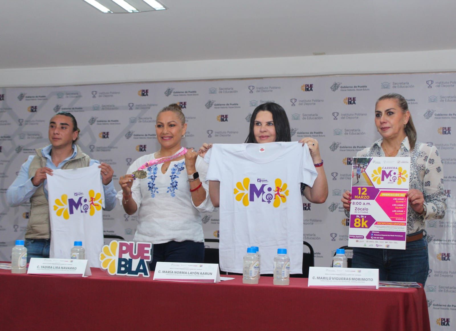 Anuncian la carrera 8M en San Martín Texmelucan 